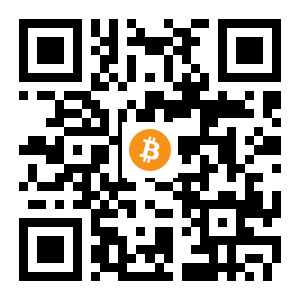 bitcoin:1BmSqVbwe8KeMY3huDopXRXsVohtAUo6er black Bitcoin QR code