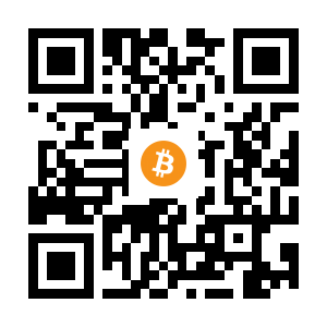 bitcoin:1Bmfhi2xjW6Aopc6vERBcNBepAQHA3CCJG black Bitcoin QR code