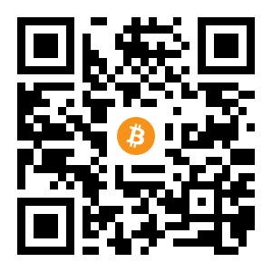 bitcoin:1BmyENXy3bmBR23neA7bGGXsGo8CwzziLy black Bitcoin QR code