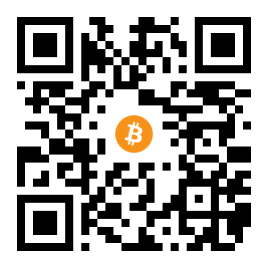 bitcoin:1Bnifh2NJaC68Z3yRgYT1tyypsHADSaDZa black Bitcoin QR code