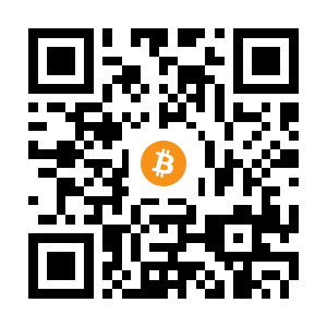 bitcoin:1BnywTfNb4dkXYHWQat4R4cirDBEzCqssU black Bitcoin QR code