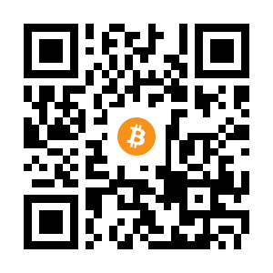 bitcoin:1BodzDhoprdmwvPXZTsEKPvXWWw1bXTwAQ black Bitcoin QR code