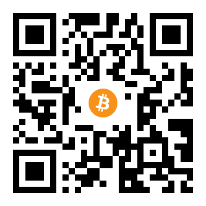 bitcoin:1BopAGCGnBfqGxvPoVi1r38j1XCG9RgVUg black Bitcoin QR code
