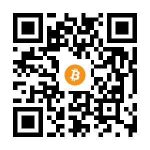 bitcoin:1BopDEVPE16a5E3YYFayPT3drE8sY3Hhw6 black Bitcoin QR code