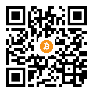 bitcoin:1BrBaHpWFd7WH1G7pXBFFELqmP6KFH2Bbi black Bitcoin QR code
