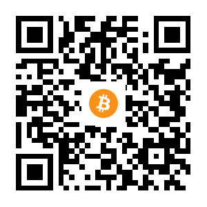 bitcoin:1BrbuSjHA8TsoNm8YqTSHcz86ALDC4VNmc black Bitcoin QR code