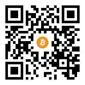 bitcoin:1Bs7xSzuQookie39ixXbWi8aGjLndKZYHC black Bitcoin QR code