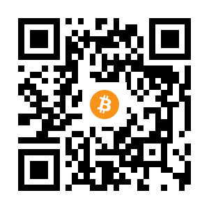 bitcoin:1BsCuLMmbAP5g3qEgymd1QnSWZpqDe6mDN black Bitcoin QR code