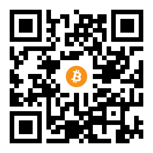 bitcoin:1BsXU3w8mVqTZMPHHUWKWYLzeKwWot9ZpV black Bitcoin QR code