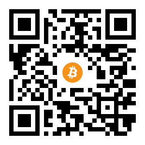 bitcoin:1BsfkPm31FELydnwfEq8RXR3NbuRYHyAu black Bitcoin QR code