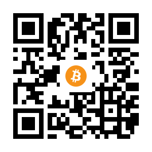 bitcoin:1Bsg7PoXnepV3gv4E523rFxGacKAKdEzgV black Bitcoin QR code