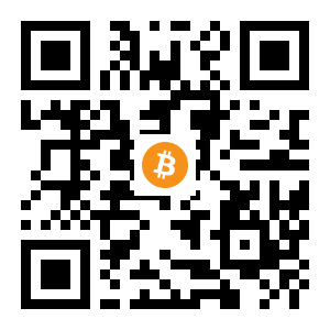 bitcoin:1Btqn4FRgBQyNUCMpeExUwfCiXQBgLxNaQ black Bitcoin QR code