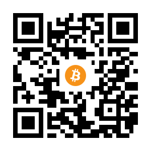 bitcoin:1Btv4s8bxattRviaLWbUN1QXscRwjfpcCG black Bitcoin QR code