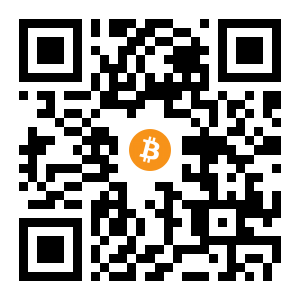 bitcoin:1BuXGt16E5E1cyT74uTPSm9ELEoJRXMGyf black Bitcoin QR code