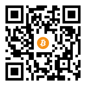bitcoin:1BukVYEsynqRZpAbNSHZw3nTEkxzUJQ8LD black Bitcoin QR code