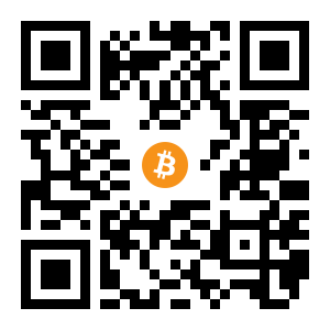 bitcoin:1Buwpr5edtT9Z1rbuqS6zRcm8dfmNimEQz black Bitcoin QR code