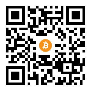 bitcoin:1Bv5WM52r7TPd4CP6EhDKeRHpxPjwek764 black Bitcoin QR code