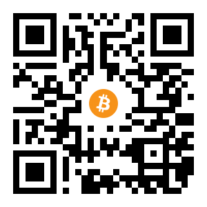 bitcoin:1BvCXVybnxgYrqpsFu3CRDjZ64R2rUAG8R black Bitcoin QR code