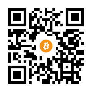 bitcoin:1BvViJNoz7YvHVRBCXAB7N13PCBYo6j9ax black Bitcoin QR code