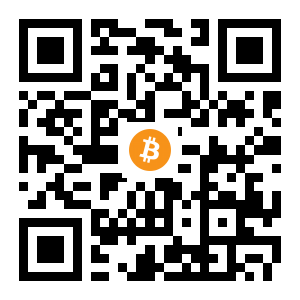 bitcoin:1BvjBBdzCqs7v5LhnSNdSBWbe278pr4aMW black Bitcoin QR code