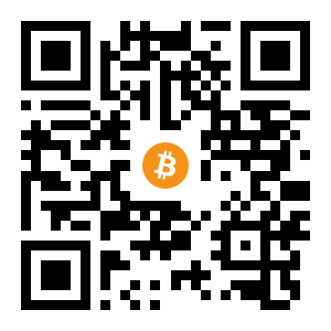 bitcoin:1BvtBmLm5ZL6FLRBE5tunJKLbnomg5UqWo black Bitcoin QR code