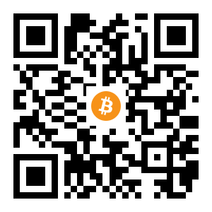 bitcoin:1BwJMvoKUGiJppTcDVXBMuJcPZDQiSMQWD black Bitcoin QR code