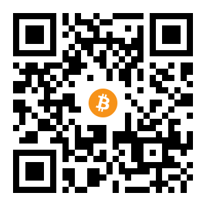 bitcoin:1ByWXCHmE7tRC7kFMqypuwR35Z2VAEFBCZ black Bitcoin QR code