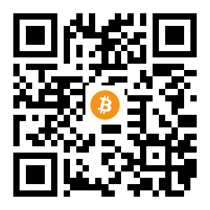 bitcoin:1BzdN3S33Zhku2fXYgG4tBxmwqtV9eXpD1 black Bitcoin QR code