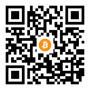bitcoin:1BzxX371ZYAteRkxFXtwe5L9PTURXNc5rb black Bitcoin QR code