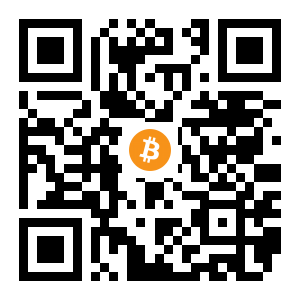 bitcoin:1C16dgjq6Nq1YVUUZMNaZ1xNHUYCFoF3Ru black Bitcoin QR code