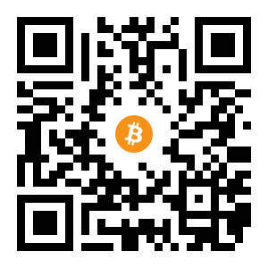 bitcoin:1C2B8yCnJdk1EJ15vU49BoKn6reyvtAyhw black Bitcoin QR code