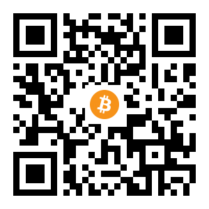 bitcoin:1C4Na4XKwQKrj29YjtGz14pBWMYCU8ydQb black Bitcoin QR code