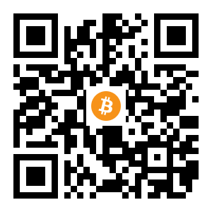 bitcoin:1C5Kf5cfPMbKSGwKibnQXHzksUbnnZ9q3z black Bitcoin QR code