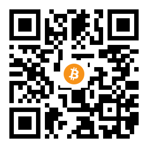 bitcoin:1C6GnZYkG8TxoC16oCnjoNhUD5pLT3EnKG black Bitcoin QR code