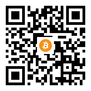 bitcoin:1C6LDoP4mmQub6cfEmUED45idq44Sh9k8m black Bitcoin QR code