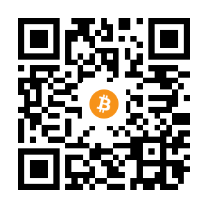 bitcoin:1C6aYwDZzy9dnHKqE2NLwsFnFNuR8618C black Bitcoin QR code