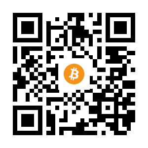 bitcoin:1C7ewGx4GnLKPgEZYT3XG5j6159QZu5ca1 black Bitcoin QR code