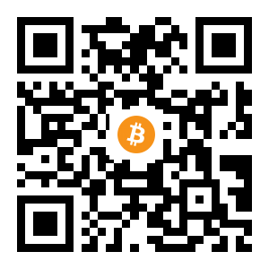bitcoin:1C7wotdEhxjGYnwun4AWzApeaVjn1Xo2DN black Bitcoin QR code
