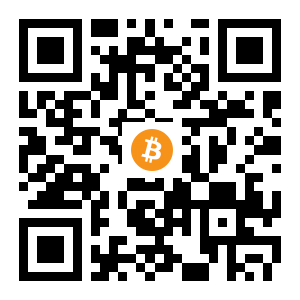 bitcoin:1C8MimHtygeohznutLXC6s582pzQHYMriq black Bitcoin QR code