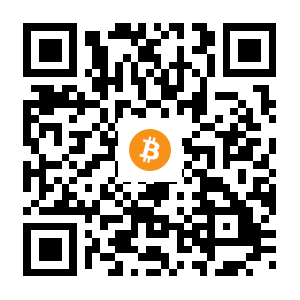 bitcoin:1C8RovPmkER62sKpHXB9UAyj2N4YynaiPb black Bitcoin QR code