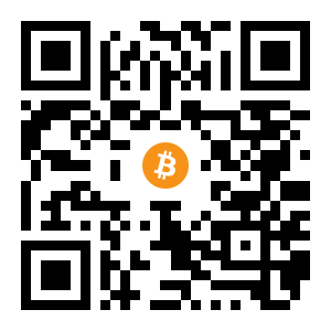 bitcoin:1CA4BskdLY9xaPzCnsTrmg5Bfdzxn5LvWV black Bitcoin QR code