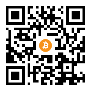 bitcoin:1CCjSfPrywDGG5PA7gvQJaH3YrfuvSHiDx black Bitcoin QR code