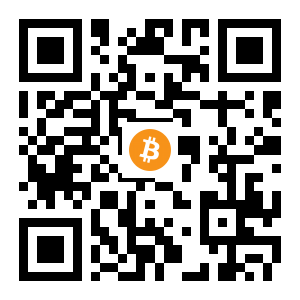bitcoin:1CDDYL6yUQz6bjcYvNuNPYLut8KUhwQ1eS black Bitcoin QR code