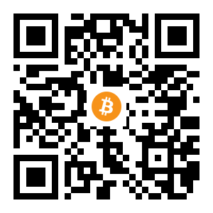 bitcoin:1CDs4TiqDr4ev5P64rJ31gty4BiN9ByLon black Bitcoin QR code
