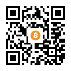 bitcoin:1CDvWwArynmWnXXVZ8b9sTZ14rKT4Zng5D black Bitcoin QR code