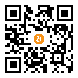 bitcoin:1CESfr13powMxMxHqx4ELDKqmnCJ2YAUd black Bitcoin QR code