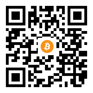 bitcoin:1CFQkKX9FAuyVg64Q3BUrW4WyWu6x9Q3yy black Bitcoin QR code