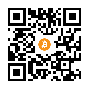 bitcoin:1CGSpbucwdwMG761mEQLdMTE4Uti3h8QGF black Bitcoin QR code