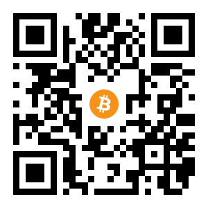 bitcoin:1CGjsENDW9quK2Q95BGgA2rjWpeyKb8e3n black Bitcoin QR code