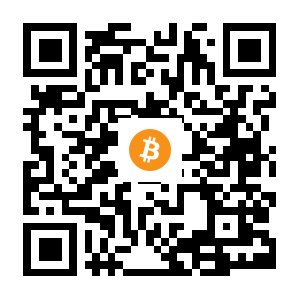 bitcoin:1CHiQAjkkWksqVWeXLFMaVADrj6pZ8ofAd black Bitcoin QR code